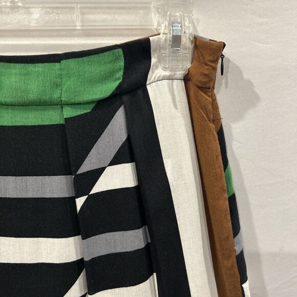 Derek Lam Skirt Womens XS Stripe Design Nation Mini Pockets Grap Surf Parrot - Picture 2 of 7